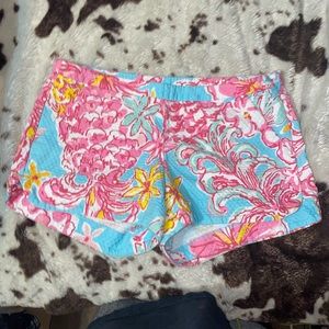 Lilly Pulitzer Adie Shorts Break Water Blue Lolita
